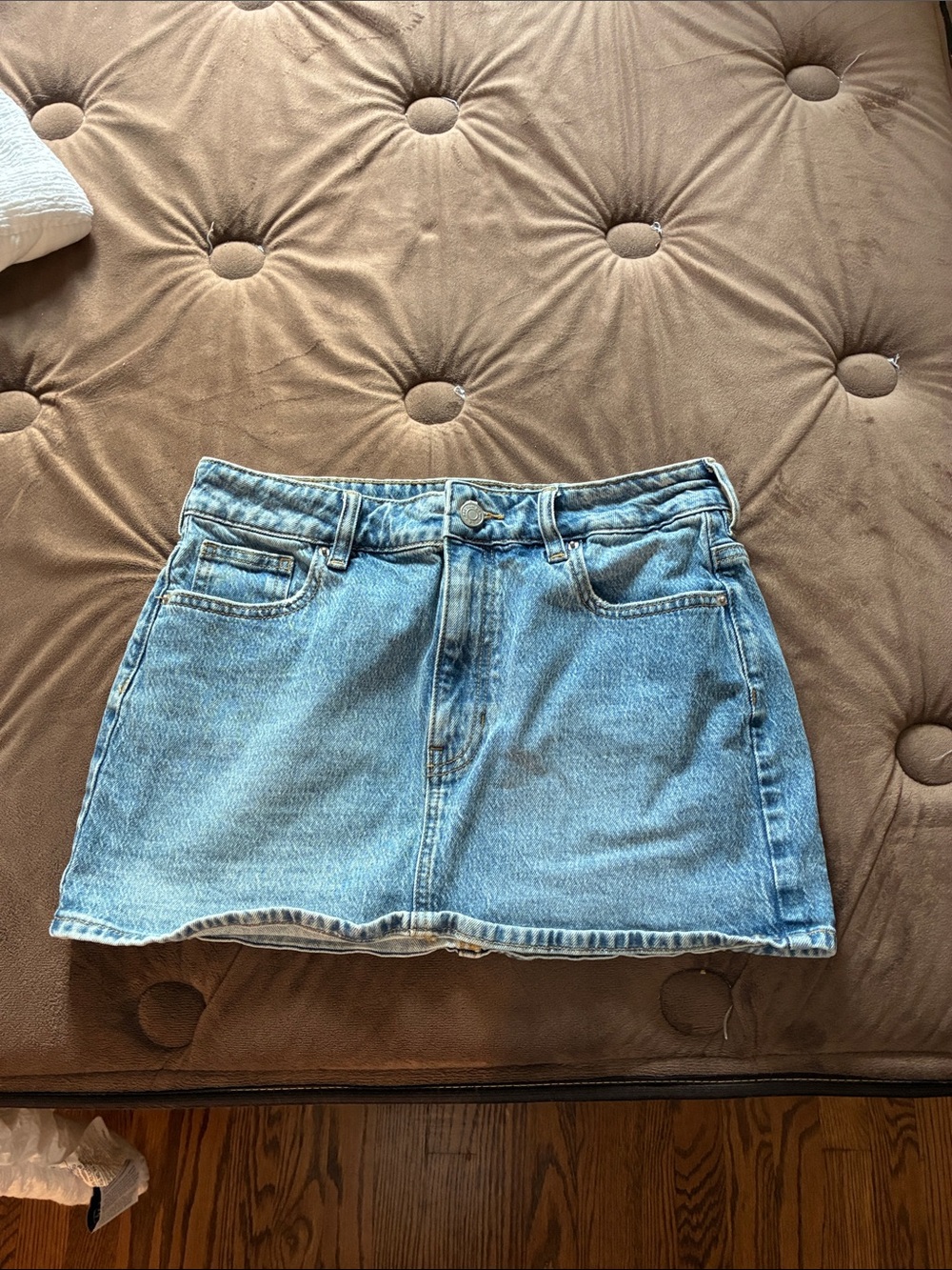 PacSun Light Blue Denim Mini Skirt